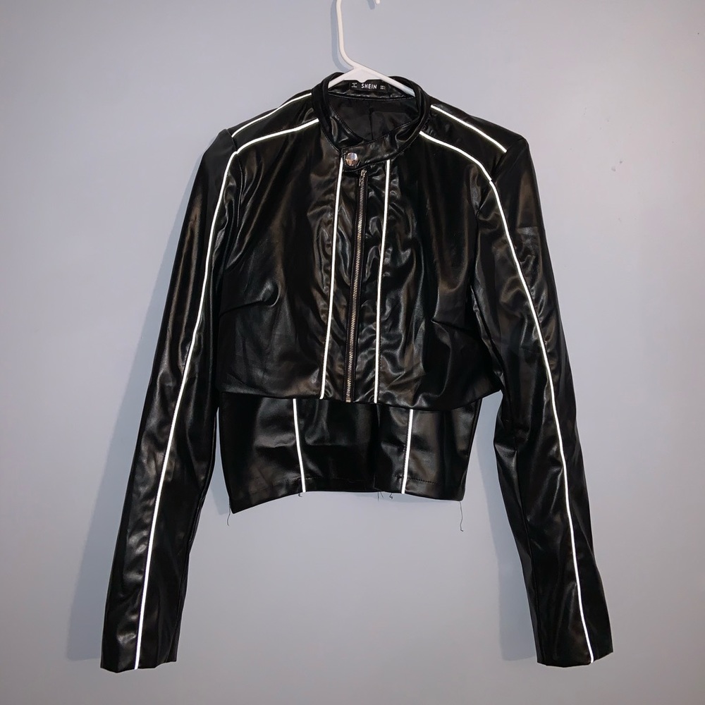 Faux Leather Moto Set